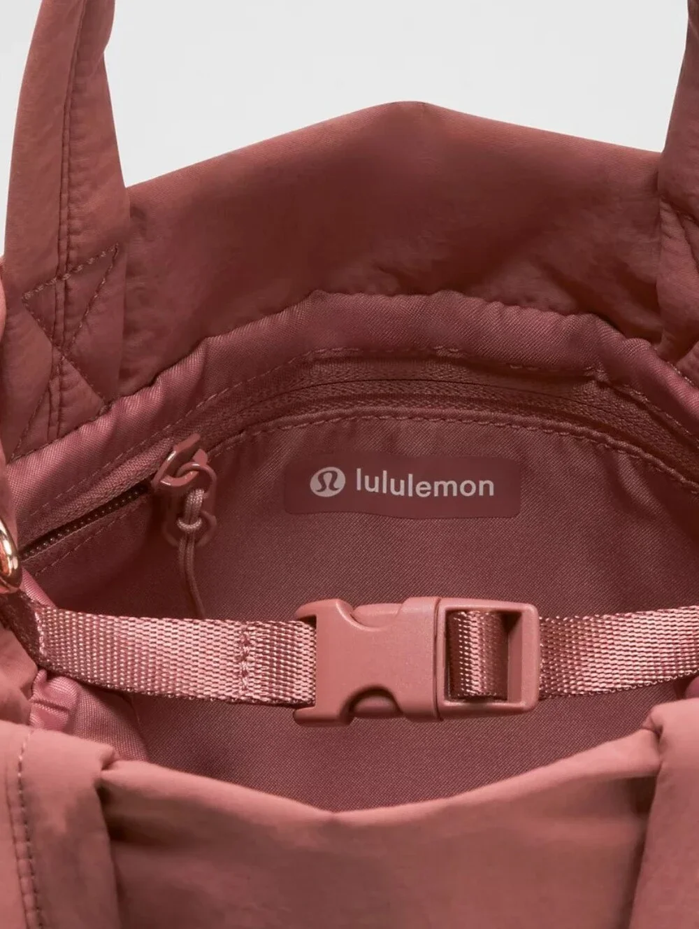 Lululemon Dusk & Rose Gold On My Level Small Tote Bag 5L Crossbody NWT - Picture 4 of 10